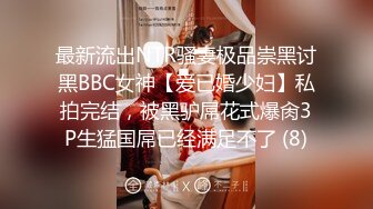 最新流出NTR骚妻极品崇黑讨黑BBC女神【爱已婚少妇】私拍完结，被黑驴屌花式爆肏3P生猛国屌已经满足不了 (8)