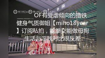 ⚫️⚫️OF有受虐倾向的撸铁健身气质御姐【miho18year】订阅私拍，能拳交能做母狗生活与淫贱对比很反差