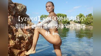 【yzwcd】yc400外纯内骚小姐姐！透明蕾丝浅绿窄内黑森林！